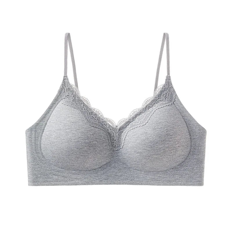 Underwear Women's Summer Thin Small Chest Thick Push-up Big Invisible Seamless Spaghetti Strap Bra Jelly Back Bras 2026