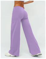 Wide-leg Pants Women Bell-bottoms High Waist Yoga Pants Workout Gym Leggings Naked Feel Pilates Running Cycling Sports Trousers