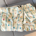 Plus Size Fluffy Winter Pajamas Women's Home Clothes Set Thickened Warmth Sleepwear with Running Dogs Design Cozy Indoor Suit