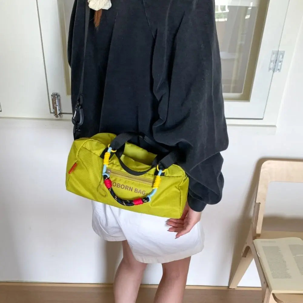 Simple Lightweight Bowling Bag Leisure Adjustable Strap Nylon Crossbody Bag Large Capacity Casual Women's Handbags Outdoor