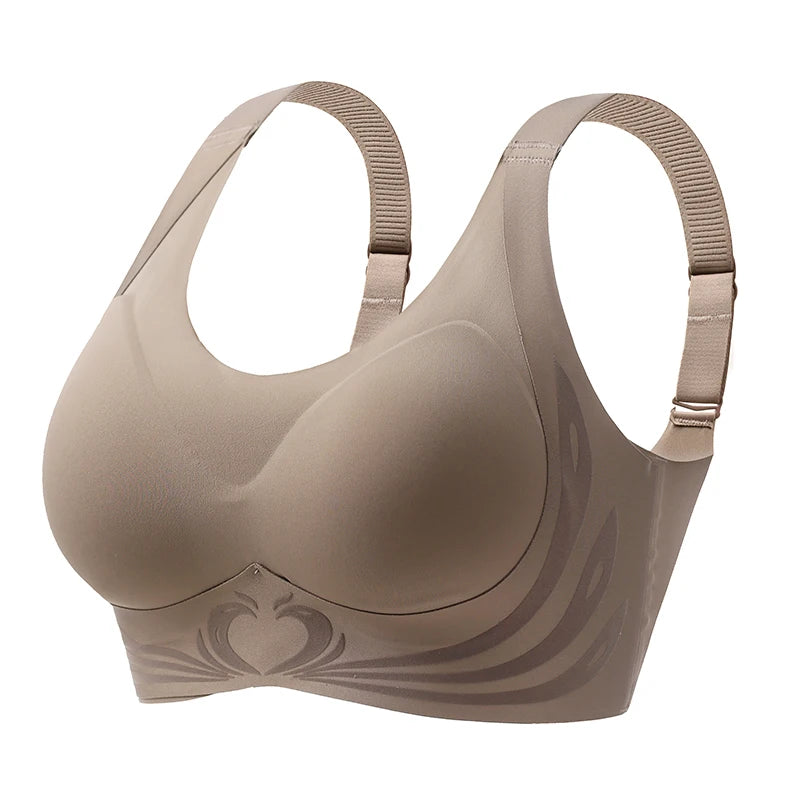 Sexy Lifting Seamless Underwear Women's Small Breasts Gathering No Steel Ring Bh Upper Holder Breast Adjustable Ladies Bra M-6XL