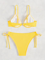 ZTVitality Solid Underwire Sexy Bikini 2025 New Arrival Biquini Padded Push Up Bandage Swimsuit Women Swimwear Summer Beachwear
