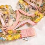 Sexy Floral Fancy Lingerie Lace Embroidery Fairy Seamless Tulle Underwear See Through Exotic Sets for Women Fahion Bilizna Set