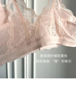 Summer Hot Sale! Front Closure Compression Bra for Small Bust - Sexy Lace Back Push Up Bralette, Lightweight Invisible Comfort