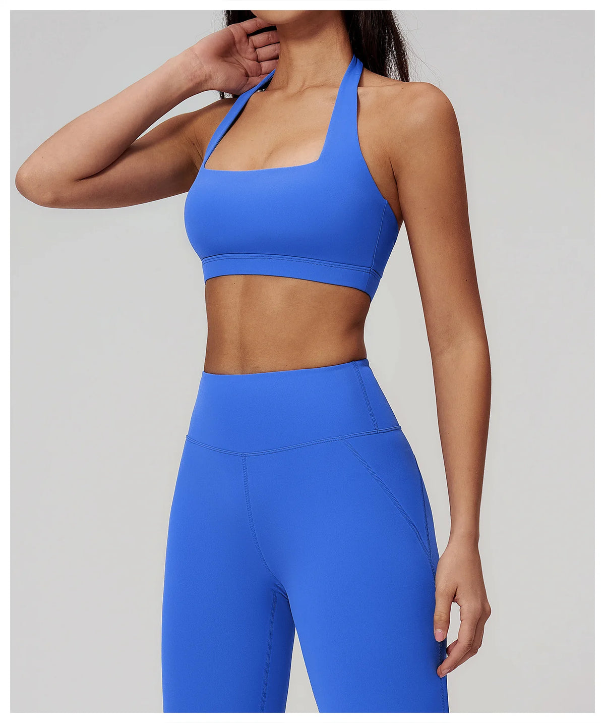 Summer Women Sports Bra Pilates Yoga Bra Hanging Neck Gym Underwear Running Fitness Shock Proof Breathable Quick-Dry Fitness Top