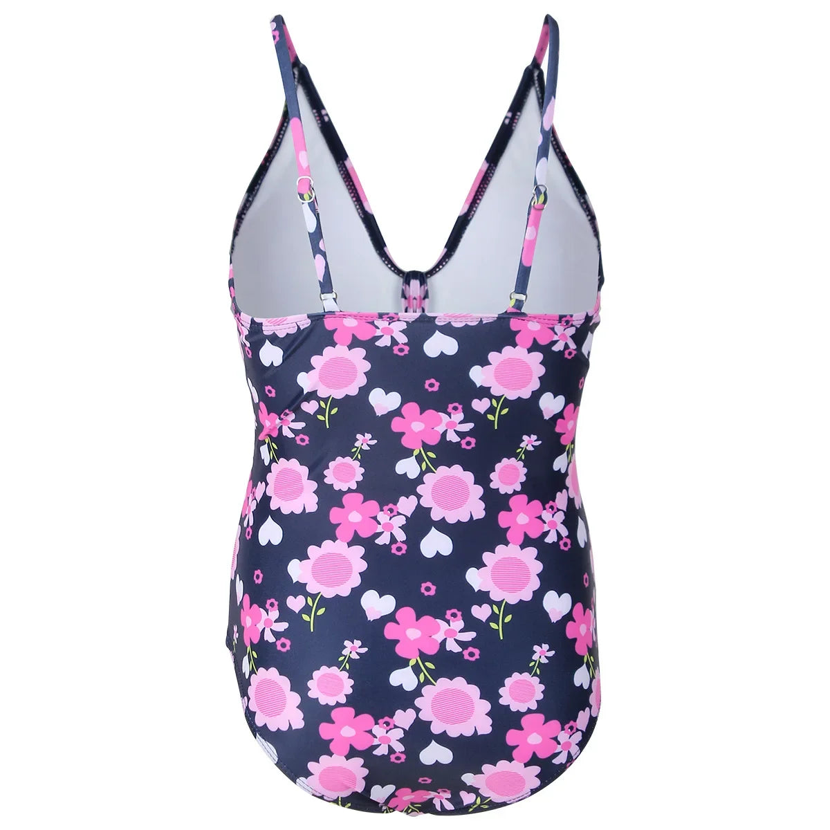 Floral Print Girls One Piece Swimsuit 8-12 Year Teenager Children's Swimwear 2026 Kids Bathing Suits Cut Out Beach Wear Bodysuit