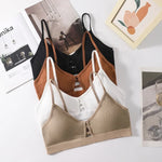Sexy Non-wire Bras For Women Seamless Underwear Tube Tops Hollow Bras Push Up Sexy Lingerie Female Bandeau Bras Top
