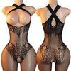 Adult Hollow Lingerie Set Women's Erotic Fishnet Bodystocking Crotchless Temptation Bodysuit Porn Breastless Hot Mesh Underwear