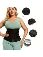 Neoprene Waist Trimmer Belt - Women's Body Shaper with Sauna Sweat Technology, Tummy Control Benefits Sleek Shapewear