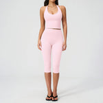 Women's Fitness Set Gym Tracksuit Breathable Sports Bra Flared Trousers Suit Workout Clothing Sportswear Female Athletic Wear
