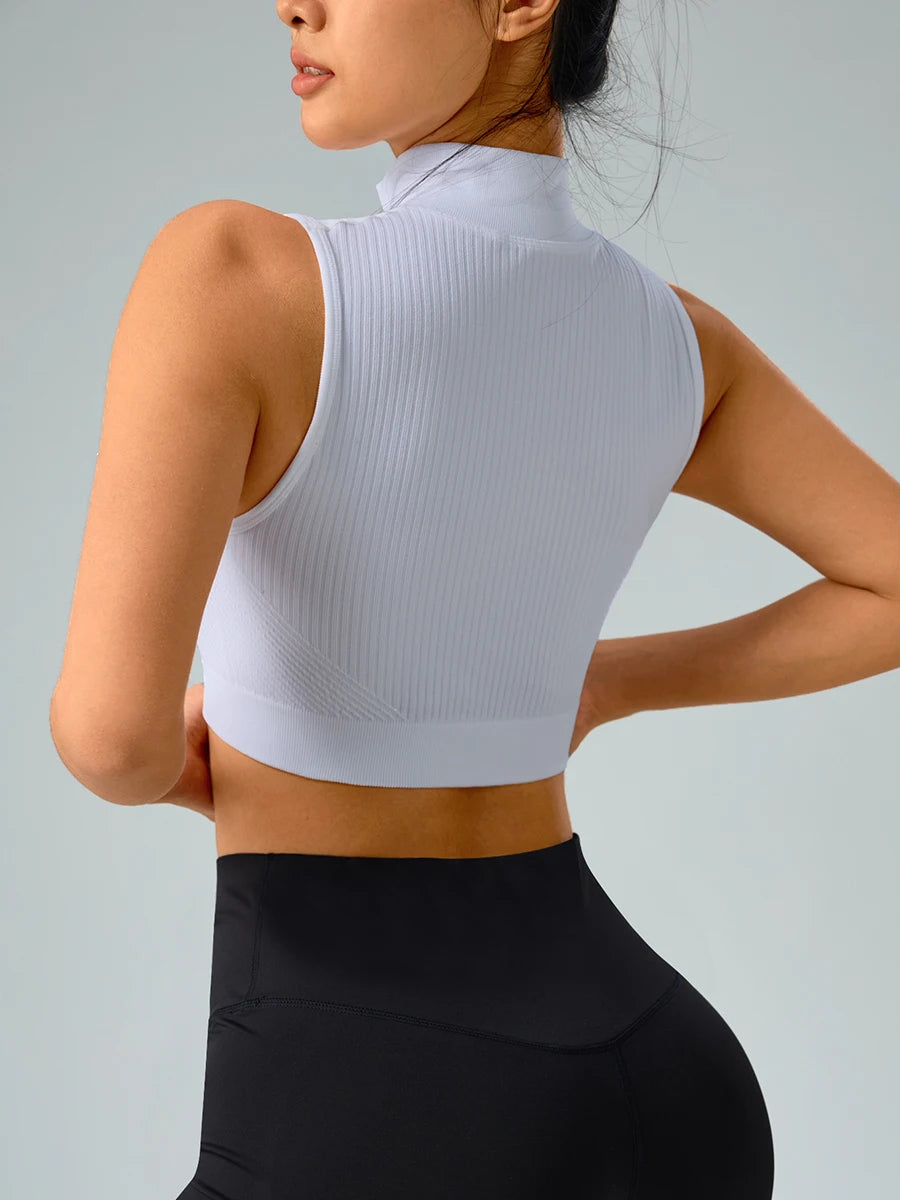 Seamless Women Sporty Vest Women Sleeveless Tops T-shirt Sportswear Woman Gym Tank Top Sports Yoga T-shirts Female Clothing