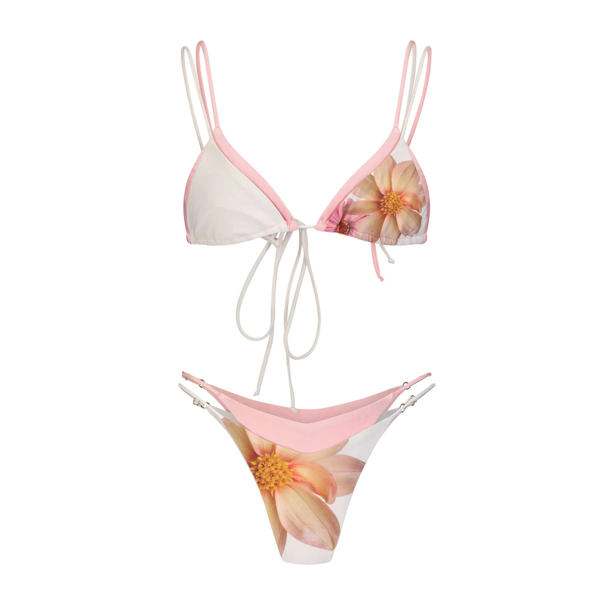 3 Piece Bikini Set With Mini Skirt Women Swimsuit 2025 Swimwear Sexy Bikini Push Up Beachwer Print Brazil Biquini Female