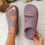 2026 Shoes Women's Summer Shoe Wedges Platform Sandal Beach Sports Sandalias Elastic Knitting Casual Slip on Sandals