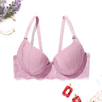 Beauwear Women's Big Size Brassiere with wire Floral Lace Underwear Push Up Bras