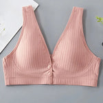 Pure Cotton Nursing Bra Women's Breastfeeding Maternity Underwear Women Pregnancy Plus Size Bralette Gather Crop Top Women