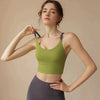 Women's fitness yoga bra, new integrated breast pad high-strength shock-absorbing running sports bra
