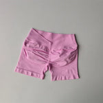 High-Waisted Peach Butt-Lifting Fitness Gym Sports Shorts for Women Tight-Fitting Belly-Control Outdoor Running Training Yoga