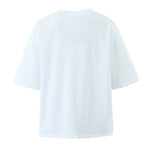 Foridol Papaya Print Fruit T-shirt Women Summer Loose Casual Shirts Blusa Half Sleeve White Spring Summer Shirt 2025 Blouse