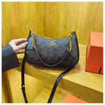 Women's Chain Bags Pvc Geometric Print Handbag Shoulder Crossbody Bag Women's Underarm Bag Suitable For Daily Outfit Matching