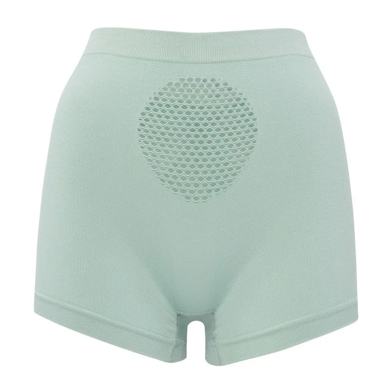 Women's Seamless Shapewear Boxer Briefs Solid Color Mid-Rise Boyshort Comfortable Breathable Underpants Yoga Sports Underwear