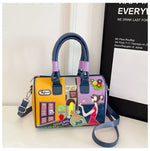 PU New Personality Stylish Shoulder Bags Design Patchwork Zipper 2025 Hot Sale Women's Bags Retro High Quality Women's Bags
