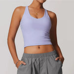 mikeyoga Breathable Sports Bra Fitness Top Women Underwear Yoga Bra Shockproof Crop Top Push Up Vest Sport Bra Gym Workout Top