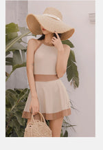 New Super Fairy Skirt-style One-piece Waist-covering Belly Slimming Conservative Steel Support Gathered Swimming Suit