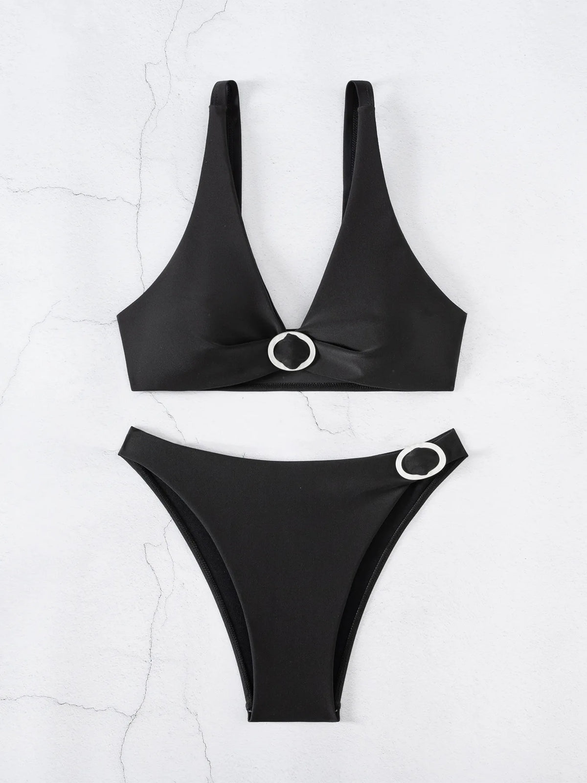 ZTVitality Sexy Black Bikini Set 2025 Biquini New Arrival Push Up Swimsuit Women's Swimwear Summer Beachwear Moda Praia Feminina