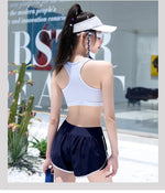 New High-end Split Swimsuit with Sports Style and Flat Angle Pants for Slimming and Vacation Swimsuits Cross-border