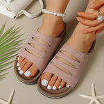2026 Women's Slip-On Flat Bottom Clog Casual Sandals Breathable Comfortable Leisure Shoes