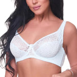 Bras For Womens Lace Bra Lager Bosom See Through Underwire Sexy Lingerie BH Tops Plus Size C D DD E F Cup