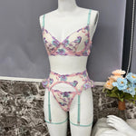 Women's Clothing Sets Erotic Woman Sexy Lingerie Sexy Women Underwear Set See-through Lingrie Femme Bra and Thongs to Set Bras