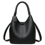 New Trendy Casual Soft PU Women's Handbags Solid Color Large Capacity Female Shoulder Bags Retro Tote Bags For Commute Shopping