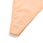3PCS Women's Panties Cotton Thongs Adjustable Waist Sexy G-String Solid Color Seamless Intimate Female Underpants Lingerie S-XL