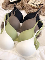 MOYISU Sexy Wireless Minimizer Bra - Seamless Backless Bralette for Large Chest, Anti Sagging Front Closure Breathable Comfort