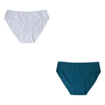 2Pcs/Set Cotton Panties Women Low Rise Underwear Solid Color Comfort Breathable Briefs Sexy Lingerire M-XL Seamless Intimates