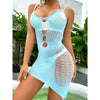 1PC Sexy Women Fishnet Hollow Out Cover Up Dress See Through Bodycon Beach Swimwear Summer Style