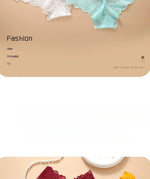 Women's Briefs Sexy Lace Mesh Panties Perspective Underwear Low Waist Solid Color Briefs Breathable Intimates Female Lingerie