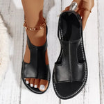 Women Flat Sandals 2026 Summer New Fashion Shallow Sandals Comfortable Lightweight Outdoor Beach Sandalsfor Women