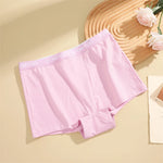 Finetoo Women's Panties Cotton Seamless Sports Boxers Underwear Female Solid Color Briefs Cozy Lingerie Intimate Underpant S-XXL