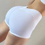 High-Waisted Peach Butt-Lifting Fitness Gym Sports Shorts for Women Tight-Fitting Belly-Control Outdoor Running Training Yoga
