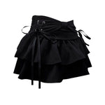 Sweet Kawaii Bow Vintage Denim Skirt Women New Fashion Summer A Line Gothic Mini Skirts American Retro Streetwear Y2k Clothes