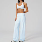 2PCS Yoga Suit Women Tracksuit Sports Set Gym Set Running Workout Clothes Short Sleeves Sports Bra Athletic Wear Yoga Clothing