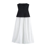 Foridol White Black New in Long Dress Women Summer Off Shoulder Strapless Casual Party Beach Midi Dress 2025 Elegant Sundress
