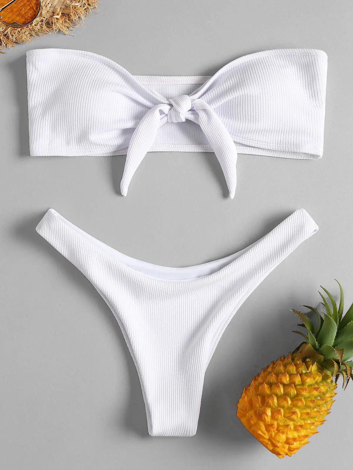 New Bikini Bottoms Women's Swimsuit Low Waisted Bottom Solid Red Swimwear Thong Beachwear Brazilian Bathing Suit Summer