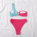 Sexy Seashell High Waisted Bikini 2026 Women Swimsuit Two Pieces Swimwear Female Bikinis Set Neon Green Bathing Suits Biquini
