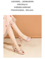 Sandals for Women'sNew Summer Elegant Temperament High Heels Coarse Heels Fish Mouth Breathable Comfortable Fashion Pumps