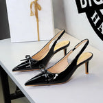 2026 Latest Light Luxury Style Women's Casual High Heel Sandals Summer Exquisite Pointed Shallow Mouth Fine Heel Modern Sandals