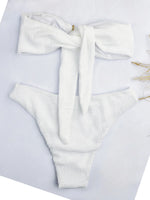 2026 Bandeau Bikinis Starfish Swimsuit Women Sexy Padded Swimwear Female Solid Beachwear Bathers Bathing Swimming Swim Suit