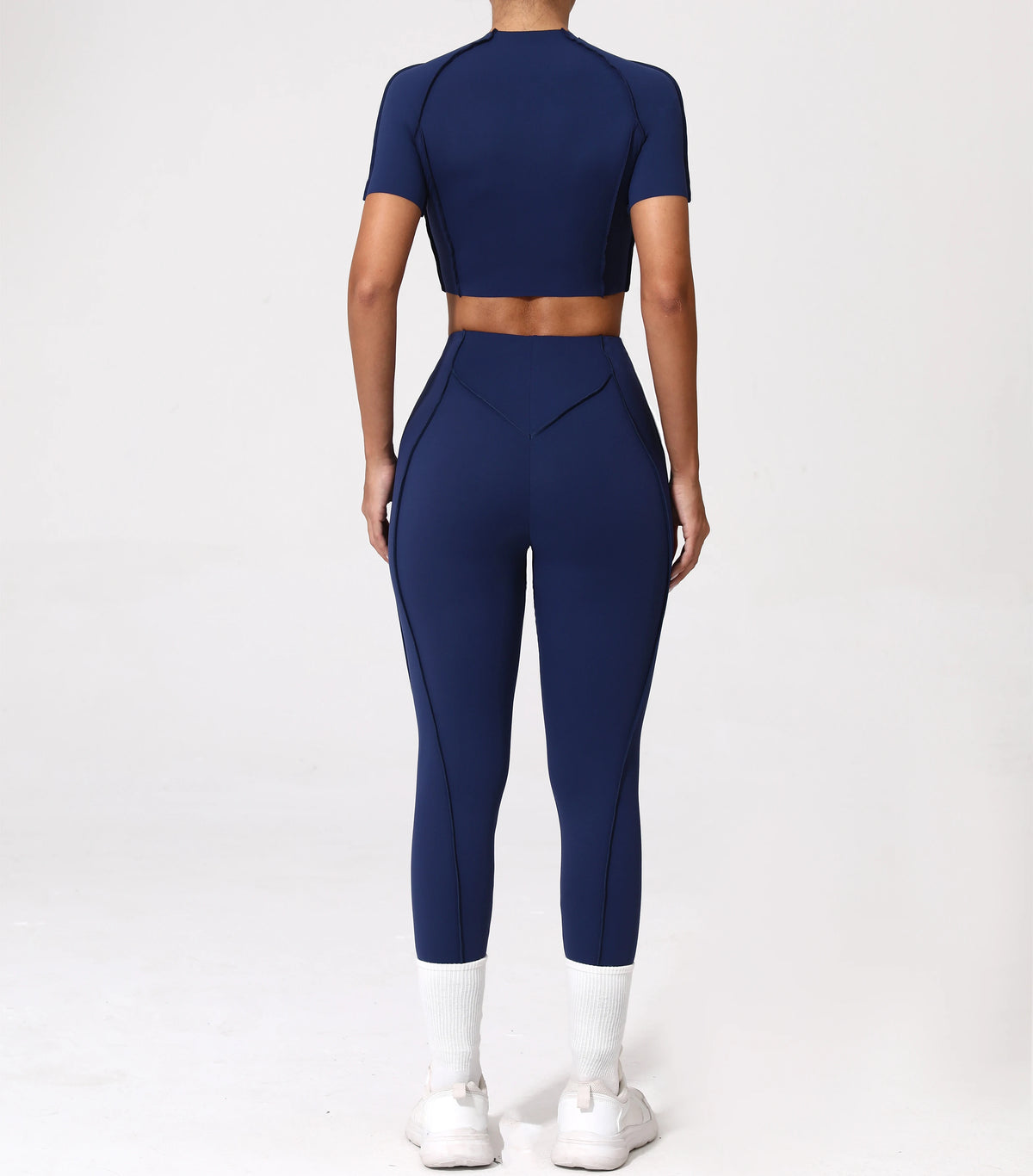 2PCS Yoga Suit Sports Set Women Quick-Drying Gym Set Women Tracksuit Running Workout Long Sleeve Sports Shirt Yoga Clothing